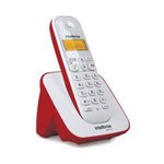 Ficha técnica e caractérísticas do produto Telefone Sem Fio Intelbras TS 3110 Branco/Vermelho (4123101)