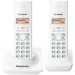 Ficha técnica e caractérísticas do produto Telefone Sem Fio Kx-Tg1712 + Ramal Branco Panasonic - Branco
