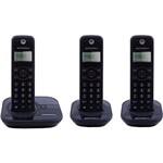 Ficha técnica e caractérísticas do produto Telefone Sem Fio Motorola Dect Gate 4000 MRD3 com Identificador de Chamadas e 2 Ramais Preto