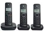 Telefone Sem Fio Motorola MOTO500ID-3 + 2 Ramais - Identificador de Chamada Preto