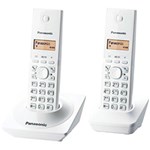 Ficha técnica e caractérísticas do produto Telefone Sem Fio Panasonic Branco Dect 6.0 Kx-Tg1712Lbw com Identificador de Chamadas