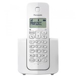 Ficha técnica e caractérísticas do produto Telefone Sem Fio Panasonic com Identificador de Chamadas KX-TGB110LBW Branco