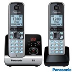 Ficha técnica e caractérísticas do produto Telefone Sem Fio Panasonic DECT 6.0, Viva Voz, Black Piano e Prata- KXTG6722