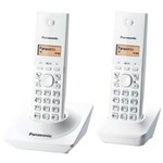 Ficha técnica e caractérísticas do produto Telefone Sem Fio Panasonic KX TG1712LBW Branco com DECT 6.0, Identificador de Chamadas e Visor Iluminado + 1 Ramal