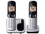 Telefone Sem Fio Panasonic KX-TGC212LB1 + 1 Ramal - Identificador de Chamada Viva Voz Preto e Prata