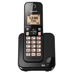 Ficha técnica e caractérísticas do produto Telefone Sem Fio Panasonic KX-TGC350LBB Preto - Identificador de Chamada, Viva Voz - Panasonic