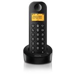 Ficha técnica e caractérísticas do produto Telefone Sem Fio Philips D1201B/BR com Identificador de Chamadas, Display de 1,6"- Preto