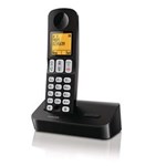 Ficha técnica e caractérísticas do produto Telefone Sem Fio Philips D4001B/BR com Identificador de Chamadas e Viva-Voz - Preto