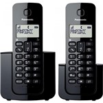 Ficha técnica e caractérísticas do produto Telefone Sem Fio + Ramal KX-TGB112LBB Preto - Panasonic - Panasonic