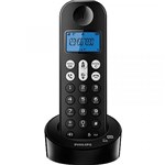Ficha técnica e caractérísticas do produto Telefone Sem Fio Secretária Eletrônica D1261b-Br Philips