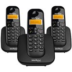 Ficha técnica e caractérísticas do produto Telefone Sem Fio Ts3113 + 2 Ramais Adicionais Com Identificador De Chamadas - Intelbras