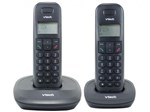 Telefone Sem Fio VTech VT600 1 Ramal de Mesa - com Identificador de Chamadas Preto