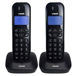 Telefone Sem Fio Vtech VT680-MRD2 Preto Dect 6.0 com Identificador de Chamadas + 1 Ramal