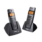 Telefones Sem Fio Intelbras Icon 4070506 TS60C Preto Combo com Ramal Adicional Dect 6.0GHZ Bivolt