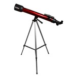 Telescópio Refrator Vivitar Vivtel420x Vermelho com Ampliação 210x/420x, Lente 60mm e Tripé