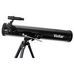 Ficha técnica e caractérísticas do produto Telescópio Vivitar com Lente de 76mm e Ampliação de 525x VIVTEL76700 - Preto