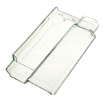 Ficha técnica e caractérísticas do produto Telha plana de vidro 40x21cm 7,5mm Texturada transparente Ibravir