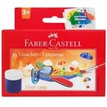 Ficha técnica e caractérísticas do produto Tempera Guache 6 Cores Faber Castell 900522