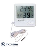Ficha técnica e caractérísticas do produto Termo-higrômetro Digital Temperatura Interna, Externa e Umidade Interna 7663 Incoterm