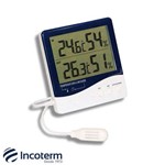 Ficha técnica e caractérísticas do produto Termo-higrômetro Digital Temperatura Interna, Externa e Umidade Interna 7664 Incoterm