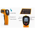 Ficha técnica e caractérísticas do produto Termômetro Laser Sensor Medidor Temperatura Digital Distância Faixa De Temperatura: -50 A 380ºc Tem