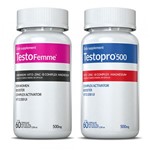 Ficha técnica e caractérísticas do produto Testopro 500mg + Testo Femme 500mg Inove Nutrition - 60 + 60 Caps