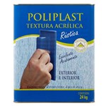 Ficha técnica e caractérísticas do produto Textura Rústica Premium Poliplast Branco 24Kg Tintas Universo