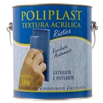 Ficha técnica e caractérísticas do produto Textura Rústica Premium Poliplast Branco 5,8kg Tintas Universo