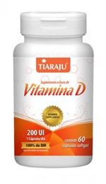 Ficha técnica e caractérísticas do produto Tiaraju Vitamina D 200ui 60 Caps