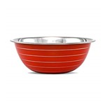Ficha técnica e caractérísticas do produto Tigela Inox Color Mixing Bowl Gourmet Mix Vermelho 24Cm
