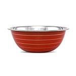 Ficha técnica e caractérísticas do produto Tigela Inox Color Mixing Bowl Gourmet Mix Vermelho 16Cm