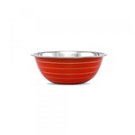 Ficha técnica e caractérísticas do produto Tigela Inox Color Mixing Bowl Vermelho 24cm - Gourmet Mix