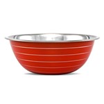 Ficha técnica e caractérísticas do produto Tigela Inox Color Mixing Bowl Vermelho 32cm - Gourmet Mix