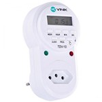 Ficha técnica e caractérísticas do produto Timer Digital Bivolt Branco TDV-10 - Vinik - Vinik