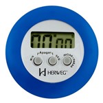 Ficha técnica e caractérísticas do produto Timer Herweg 3308 011 Contagem Regressiva Alarme Sonoro Azul