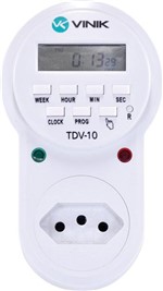 Ficha técnica e caractérísticas do produto Timer Temporizador Digital 8 Pprogramas Bivolt TDV-10 - Vinik