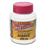 Ficha técnica e caractérísticas do produto Tinta Acrilex Fosca Artes. 250 Ml 519 Branco