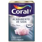 Ficha técnica e caractérísticas do produto Tinta Acrílica Acetinado Acabamento de Seda Premium Branco 18L Coral