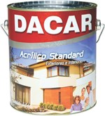Ficha técnica e caractérísticas do produto Tinta Acrílica Dacar Standard Interior e Exterior 3,6 L Branco com 4