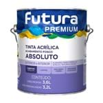 Ficha técnica e caractérísticas do produto Tinta Acrílica Fosco Branco Premium Futura 3,6l