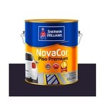 Ficha técnica e caractérísticas do produto Tinta acrílica Novacor piso liso 3,6 litros preto Sherwin Williams