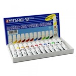 Ficha técnica e caractérísticas do produto Tinta Aquarela Mat Water Colors Sakura com 12 Cores (EMW-12)