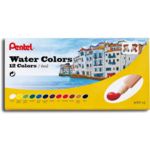 Ficha técnica e caractérísticas do produto Tinta Aquarela Pentel 12 Cores Water Colors Htp-12