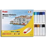 Ficha técnica e caractérísticas do produto Tinta Aquarela Pentel 24 Cores Water Colors Htp-24