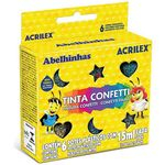 Ficha técnica e caractérísticas do produto Tinta Confetti Acrilex 15ml 6 Cores Sortidas 02415 14995