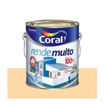 Ficha técnica e caractérísticas do produto Tinta Coral Rende Muito Acrílica Fosca Vanilla 3,6L
