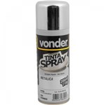 Ficha técnica e caractérísticas do produto Tinta em Spray Metálica Cromada com 200 Ml Vonder - Caixa com 2 Unidade - Cinza