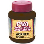 Ficha técnica e caractérísticas do produto Tinta Fosca para Artesanato Marrom 100ml (032100531) - Acrilex