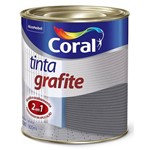 Ficha técnica e caractérísticas do produto Tinta Grafite Sintética Fosca Escuro 900ml - CORAL