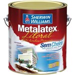 Ficha técnica e caractérísticas do produto Tinta Látex Metalatex Acrílica 3,6L Litoral Branco Sherwin Williams
